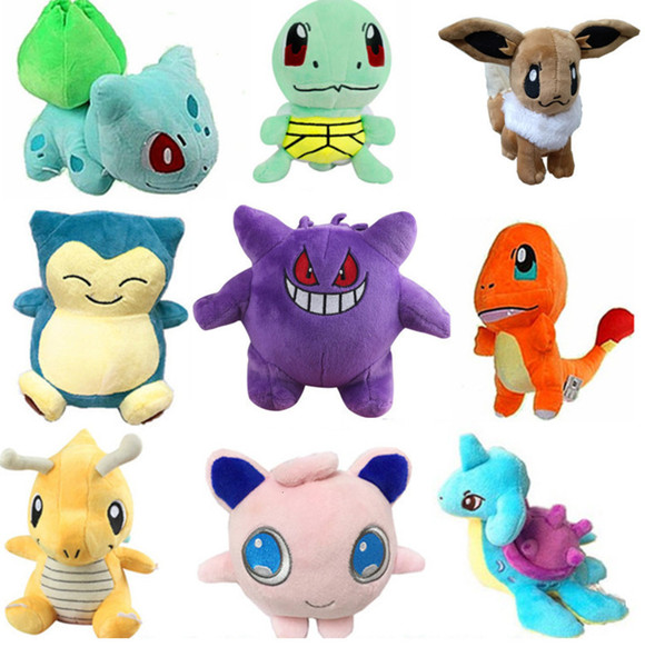 Plush Toys Dolls Squirtle Charmander Bulbasaur Plush Cartoon Stuffed Animals Soft Christmas Gift Toys 127