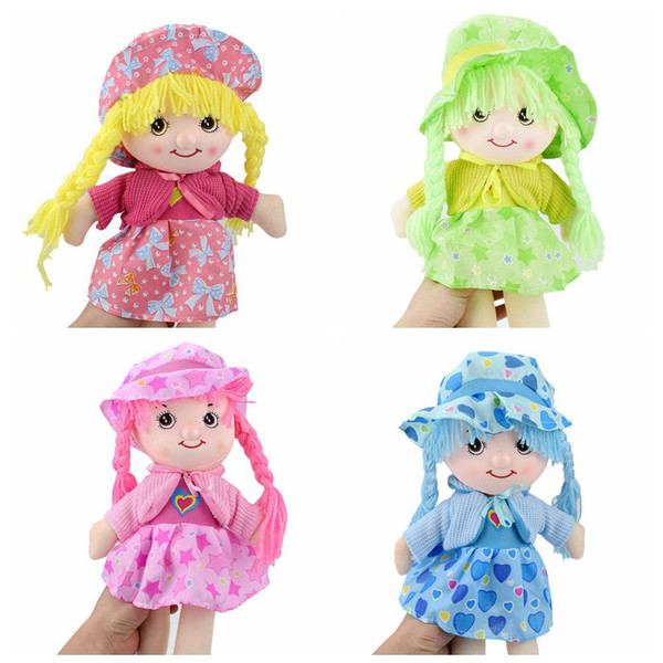 3 Styles Cute Doll Girl Toy With Flowery Skirt and Hat 42Cm Plush Girl Doll Home Decoration Children Gift L274