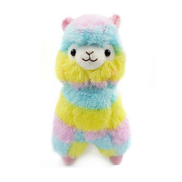 17CM Cute Rainbow Alpacasso Kawaii Alpaca Llama Arpakasso Soft Plush Toy Doll Stuffed Animals Boy girl birthday gift