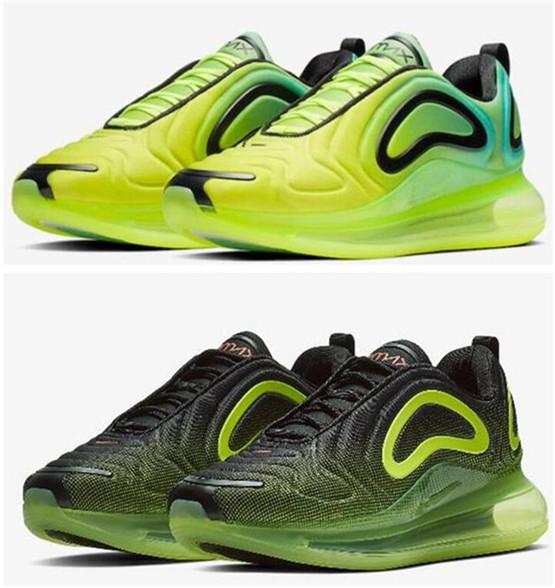 Bred 720 Mens Running Shoes Electric Green Volt Aurora Cosmic University Red Psychic Powder Men Women Trainer Sports Sneakers 36-45