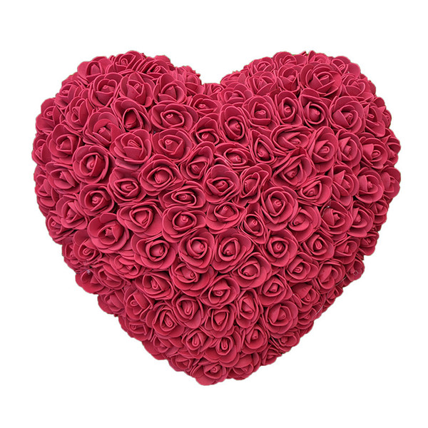 Hot Sale 35cm Roses heart Artificial Flowers Home Wedding Festival DIY Cheap Wedding Decoration Gift Box Wreath Crafts Best Gift amazzz