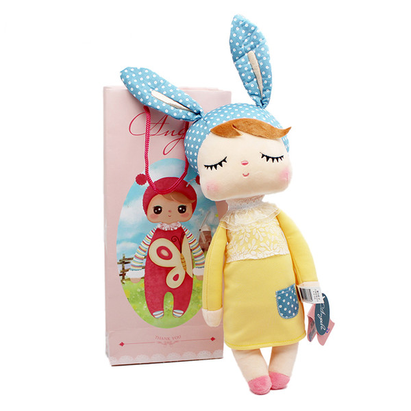 with opp bagangela backpack Gift high quality Sweet Cute koala rabbit plush doll for kids panda butterfly bee poupee deer