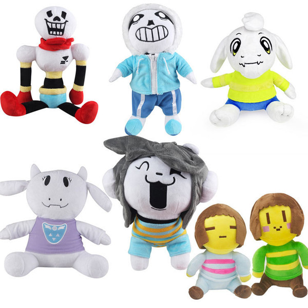 20-36cm Undertale Sans Papyrus Asriel Toriel Stuffed Doll Plush Toy For Kids Christmas Gifts