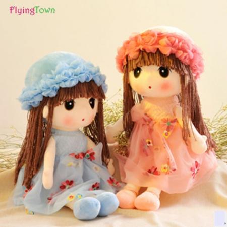 wholesale FlyingTown 42cm Creative Flower Fairy Mayfair Doll plush toys kawaii stuffed toy for kids girls doll