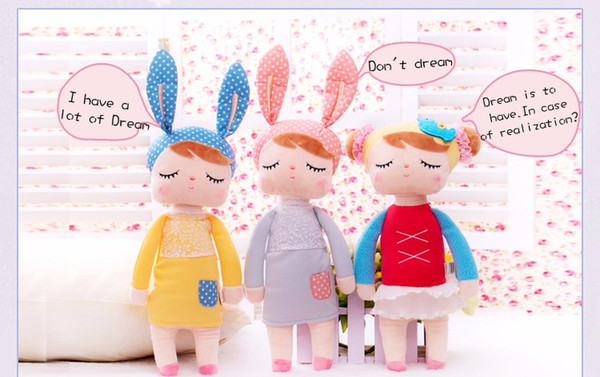 Plush Cute Stuffed Brinquedos Baby Kids Toys for Girls Birthday Christmas Gift Bonecas 13 Inch Angela Rabbit Girl Metoo Doll