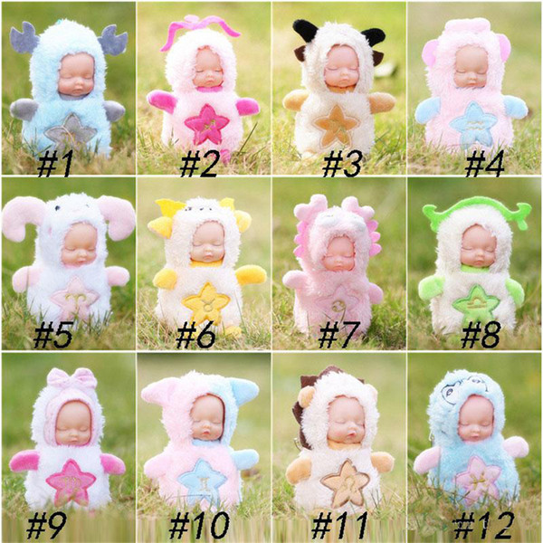 Sleeping baby keychain sleeping cute doll accessories factory funko pop wholesale cute surprise doll cartoon cute action figures kid toys