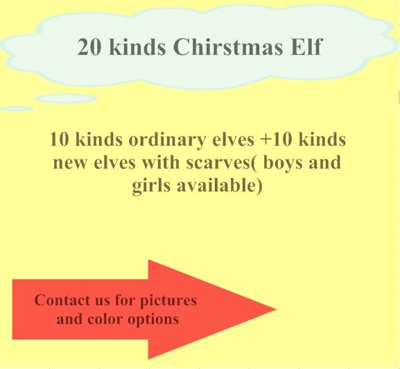 HOT sale! 20 colors Elf With Scarf Dolls Christmas Elf Plush toys On The Shelf Elves Xmas dolls For Kids Holiday And Christmas Gift