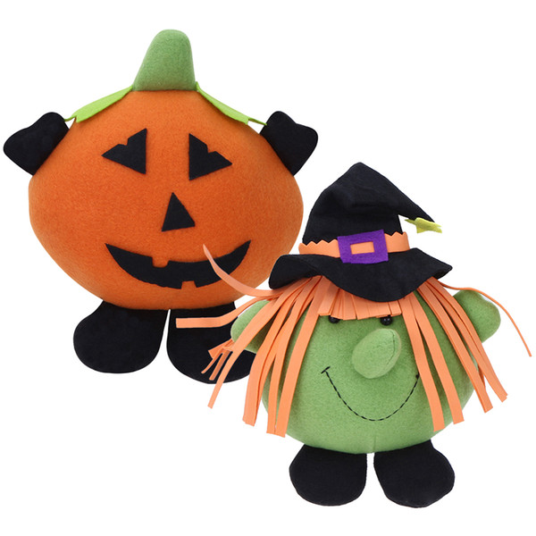 Wholesale- Cute Plush Pumpkin Themed Party Decorations Children Kids Plush Toy Gift for Halloween Doll High Quality