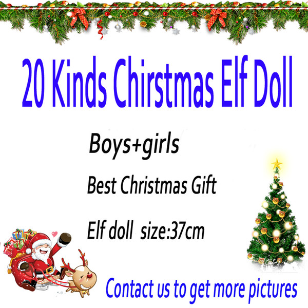 Hot Sale!20 Kinds Plush ELF Dolls Red Girl & Boy Figure Christmas elves of Christmas Novelty Toys Xmas Gift For Kids Holiday Gift