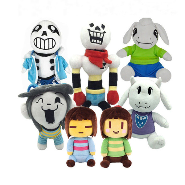 Undertale Plush Toys Doll 20-35cm Undertale Sans Papyrus Asriel Toriel Temmie Chara Frisk Stuffed Plush Toys for Kids