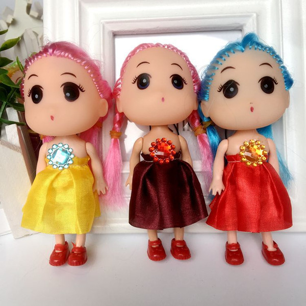 Hot selling Cute Mini Ddung ddgirl Dolls Phone Pendant Fashion Popular 12CM Gum Dolls Girl Toys good Christmas gift for girl Plush Toys