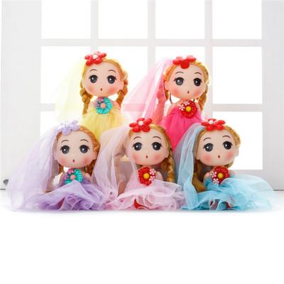 Hot selling Cute Mini Ddung ddgirl Dolls Phone Pendant Fashion Popular 12CM Gum Dolls Girl Toys good Christmas gift for girl Plush Toys