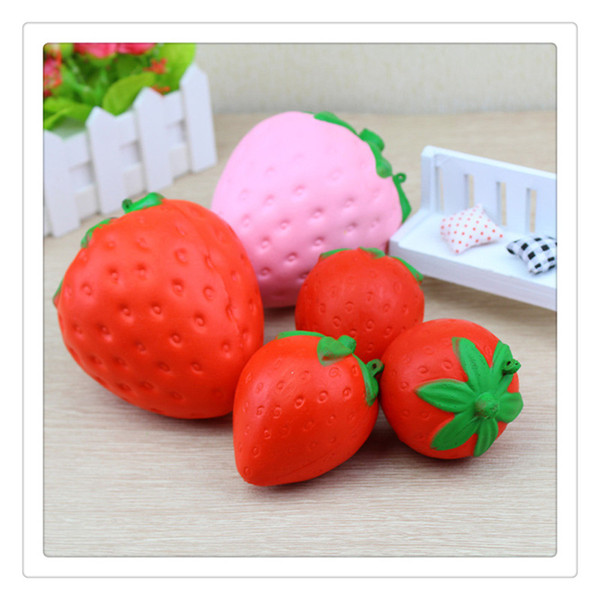 Cute Jumbo Squishies Strawberry Squishy Slow Rising Pendant Phone Straps Charms Kid Toys Squishies Ice Cream Phone Charms Pendant Free DHL