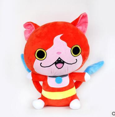 2017 20cm Yokai Watch Jibanyan Komasan and Whisper Youkai Plush Toys Stuffed Dolls with sucker pendant