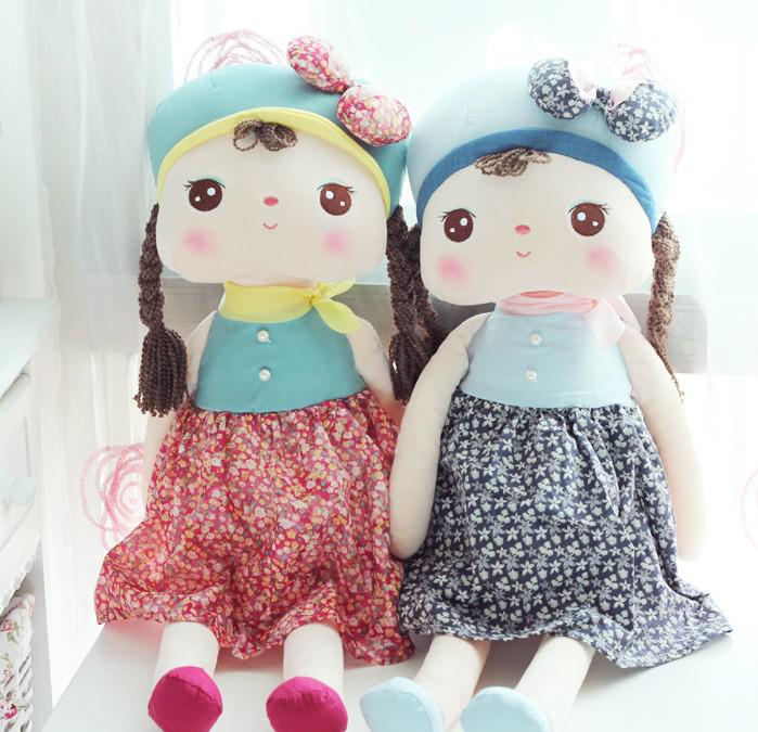 Infant Toys Baby 40cm Angela Plush toys Metoo Stuffed Animals Dress Girls Doll Plush Toys 3pcs/lot TS241