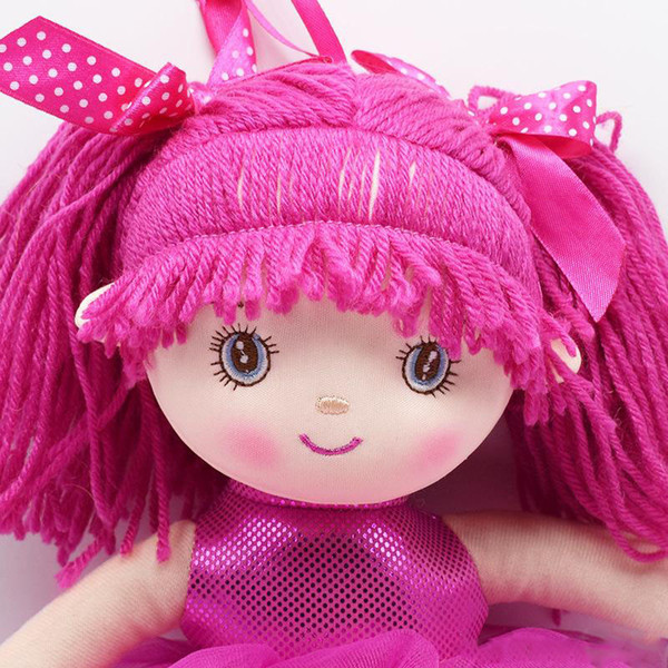 Cute Girls Plush Toys Kids Soft Stuffed Toy Three Colors Dancing Girl Figures Dolls Toys for Children 40cm