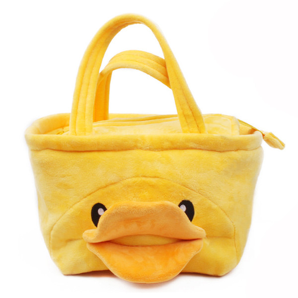 Cartoon Mummy Bag Bottle Storage Multifunctional Separate Bag Nappy Maternity Handbag Baby Plush Tote Diaper Organizer Bag