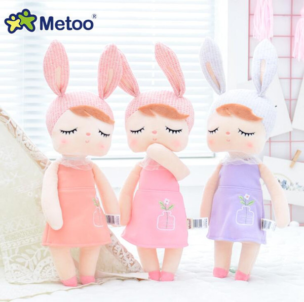 Baby Girl Dolls Stuffed Bunny Rabbit Plush Toys Cuddle Dolls Easter Gifts for Girls Kids 33cm 13