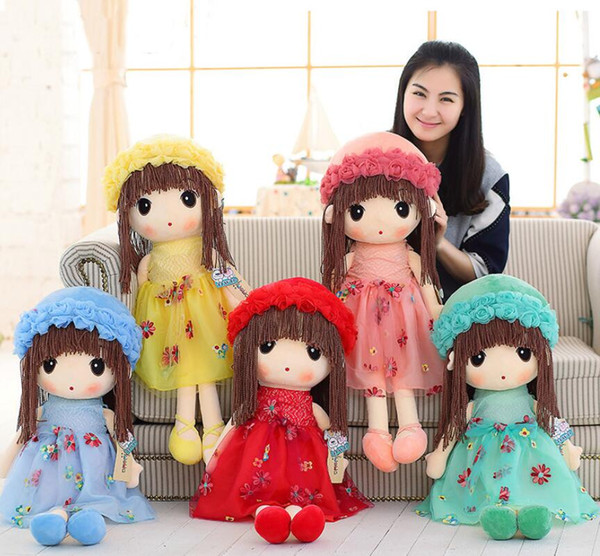 Plush Toys Cute Flower Fairy Ragdoll Child Doll Appease Doll Plush Pillow Birthday Gift Girl Plush Dolls