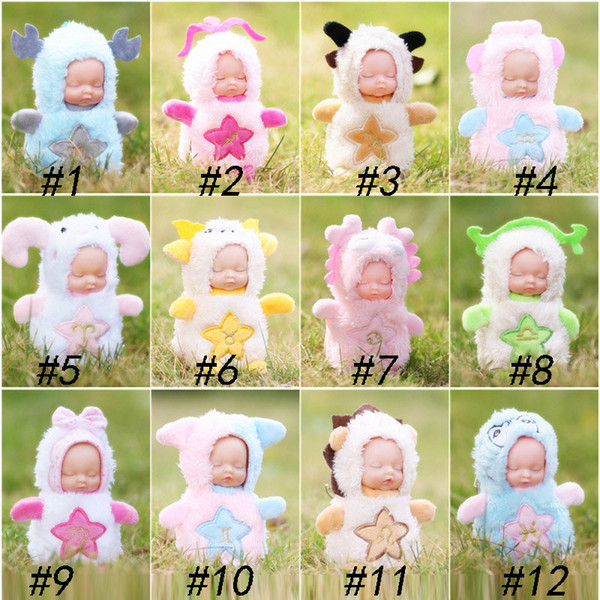 Sleeping baby keychain sleeping cute doll accessories factory funko pop wholesale cute surprise doll cartoon cute action figures kid toys