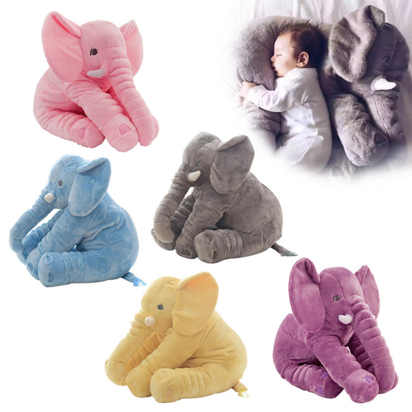 1pc 60cm Fashion Baby Animal Plush Elephant Doll Stuffed Elephant Plush Pillow Kids Toy Children Room Bed Decoration Toys