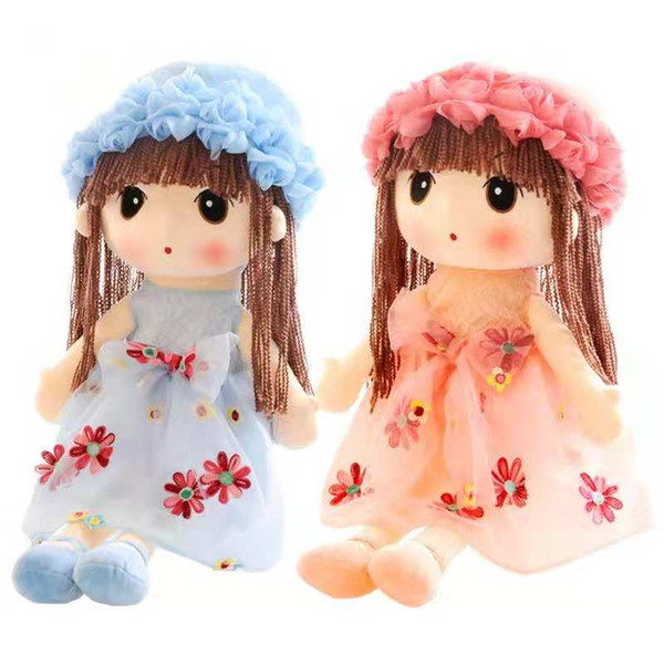 Gauze Princess Plush Toys Feier Doll Flower Fairy Child Girl Doll Cute Little Girl Figurine Cartoon Filling Doll