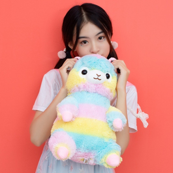 Grass Mud Horse Alpaca School Bag Plush Toy Doll Ragdoll Send Girls Children's Gift