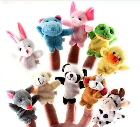 In Stock Unisex Toy Finger Puppets Finger Animals Toys Cute Cartoon Children's Toy Stuffed Animals Toys