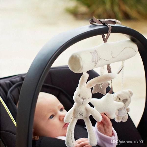 Neu Musical Plush stroller stroller stroller rattle hanging rabbit star toy animal