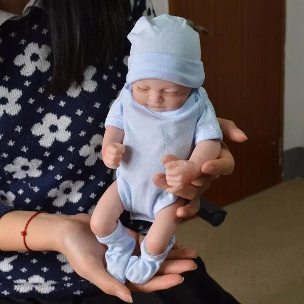 Full body silicone reborn baby dolls Reborn Baby Dolls Handmade Reborn 11 inch Real Looking Newborn Baby Girl Silicone Realistic Doll