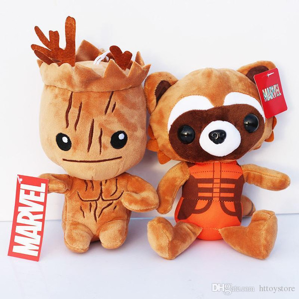 Guardians of the Galaxy Rocket Groot Plush Toy Stuffed Soft Dolls 20cm Approx