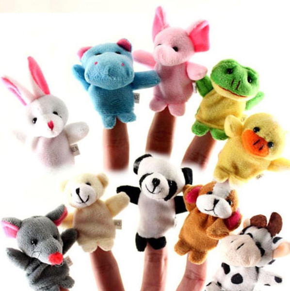 In Stock Unisex Toy Finger Puppets Finger Animals Toys Cute Cartoon Children's Toy Stuffed Animals Toys