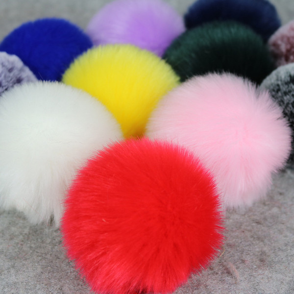 Spot mixed batch of imitation rabbit hair ball 8 cm fur accessories hair bulb manufacturers custom wool ball wool ball simulation