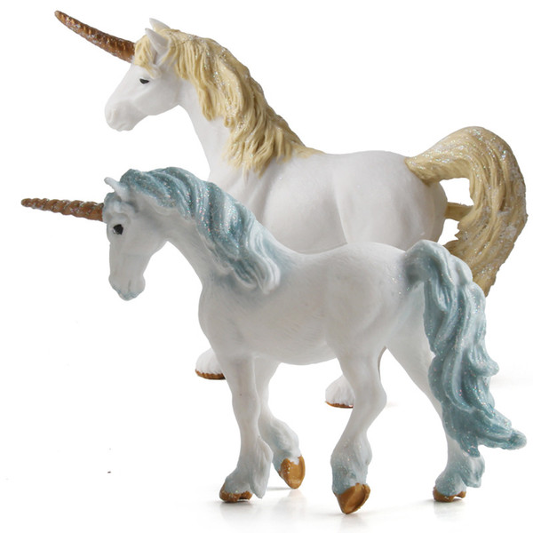 INS child mythology God horse Tianma Unicorn new Pegasus children plastic toys Cute simulation animal model