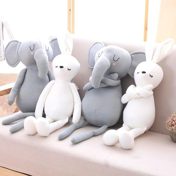 cute long-legged rabbit elephant plush toy birthday gift soothing doll