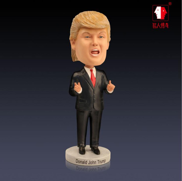 Hand-made US Presidential Car Decoration Trump Character resin Statue New York Sculpture Car Decoration Wedding Gift