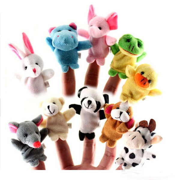 Hot Unisex Toy Finger Puppets Finger Animals Toys Cute Cartoon Children's Toy Stuffed Animals kids toys