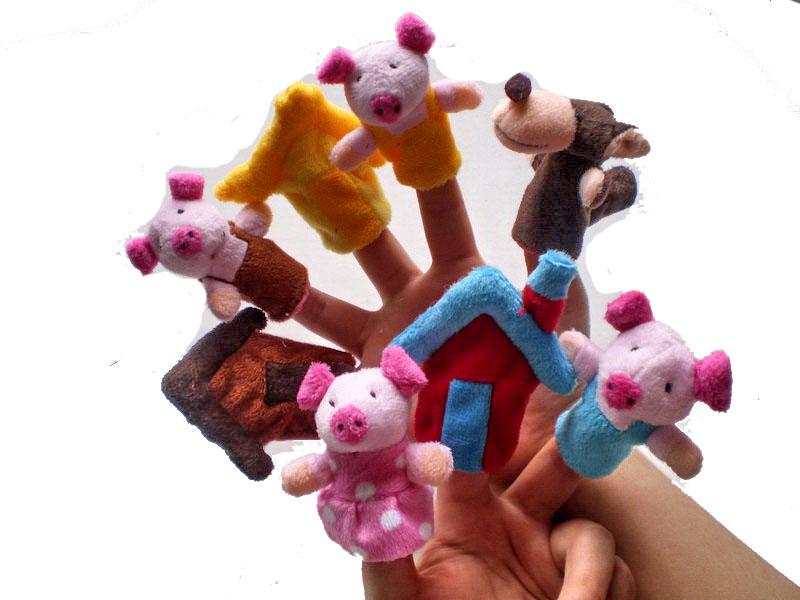 1set Storytelling Prop Mini Cute Farm Animal Finger Puppet Toy for Preschool Children Many Different Style Xmas Gift Marine Chinese Zodiac