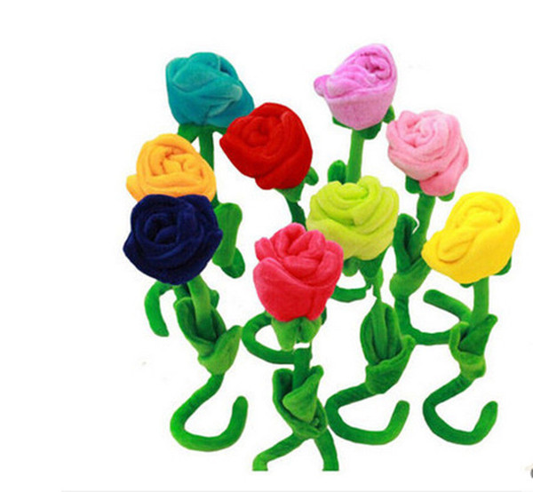 9Pcs Christmas Gift soft plush toy rose flower girls birthday Gift Decoration 30cm