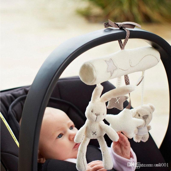 Neu Musical Plush stroller stroller stroller rattle hanging rabbit star toy animal