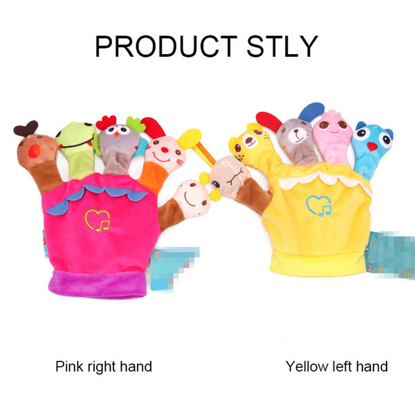 Animal Finger Puppet Finger Glove Plush Storytelling Parent-Child Interaction Finger Glove Toys