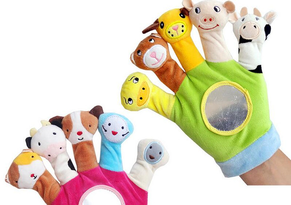 Animal Plush Hand Puppet Doll Toys Farm Finger Puppet Kids Toys Marionette