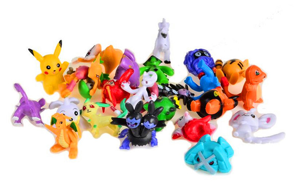 Free Shipping High Quality 24pcs/set Flocking Aminal Doll Dog Cat Monster Action Figure Toys Kids House Doll for collection