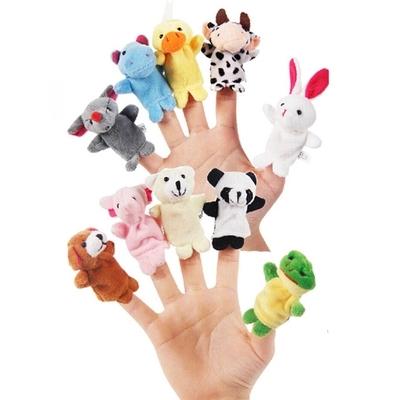 The parent-child interactive animal refers to 10 small animals' finger dolls for early teaching toys