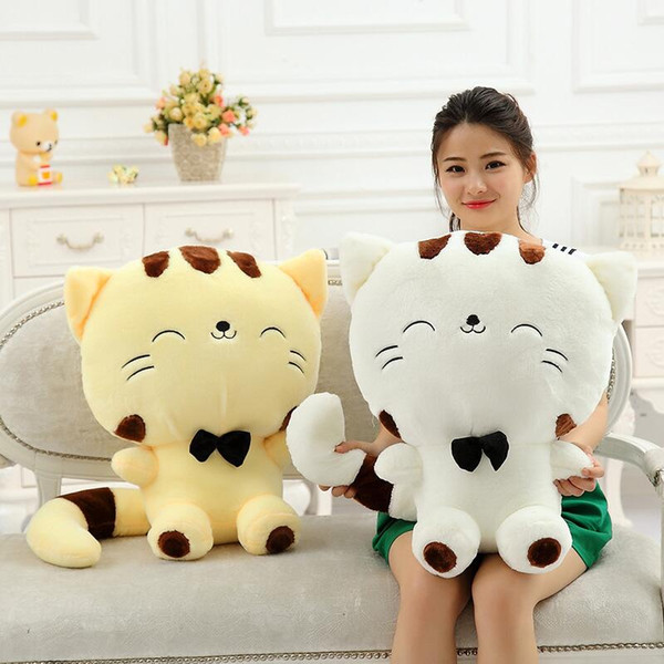 New Lovely Big Face Smiling Cat Stuffed Plush Toys Brinquedos Best Gifts for Kids High Quality