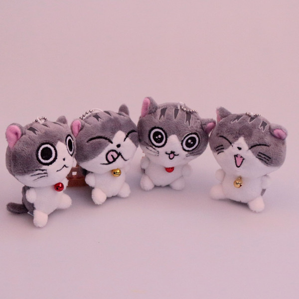 10cm/8cm Cat Meow Collection Mini Plush Stuffed Dolls Cute Small Pendant Plush Toys 