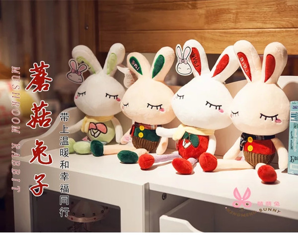 Cute Long ear rabbit doll trumpet Rabbit plush toy rag doll rabbit child couple Baby Gift Girl