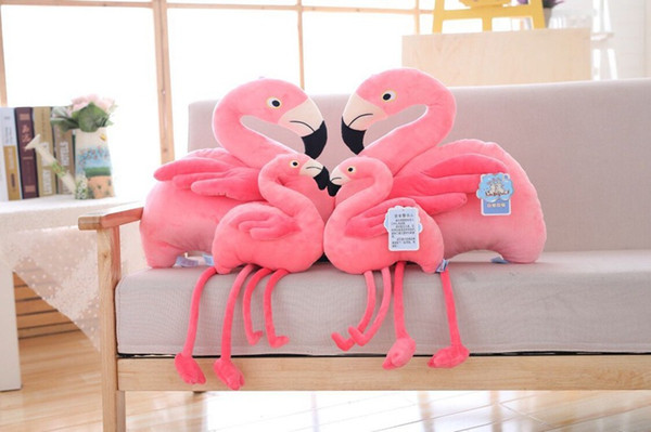 Net red explosion ins flamingos doll, stuffed toy pillow, pink child creative gift doll doll dollPlush toys Lovely Comfortable Super cute