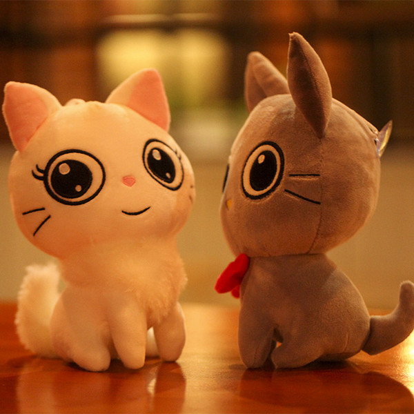 Yiwu toy cute cat lovers plush toys creative children birthday gift doll wholesale customization valentines affordable good happy.