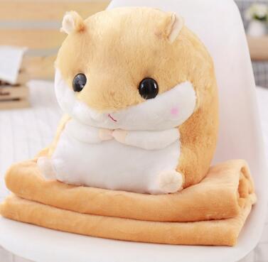 Lovely stuffed hamsters pillows air conditioners blankets cute gifts gifts gifts cars pillow offices naps Children's Day very good happy